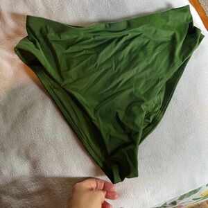Cuup The Highwaist bikini bottom size 3- green EUC
